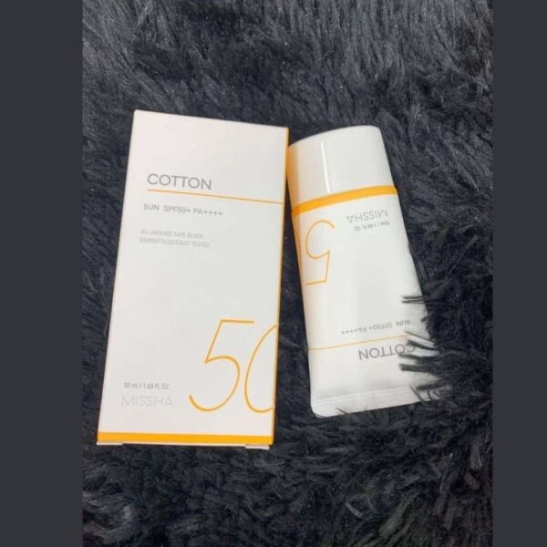 Missha Aqua Sun Gel and Missha Cotton Sunscreen-50ML - Image 3