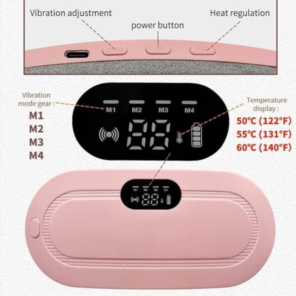 Heating Pad for Period Cramps & Vibration Slimming Massage Belt - Image 5