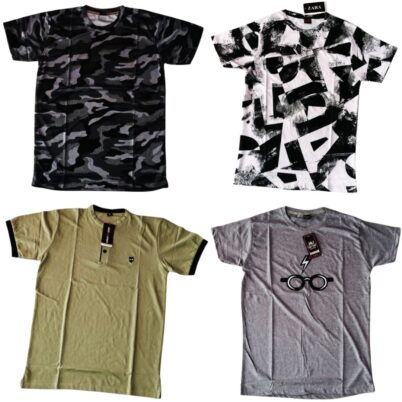 Print & Colouring Round Neck T-shirt