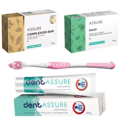 Soap, Toothpaste & Toothbrush