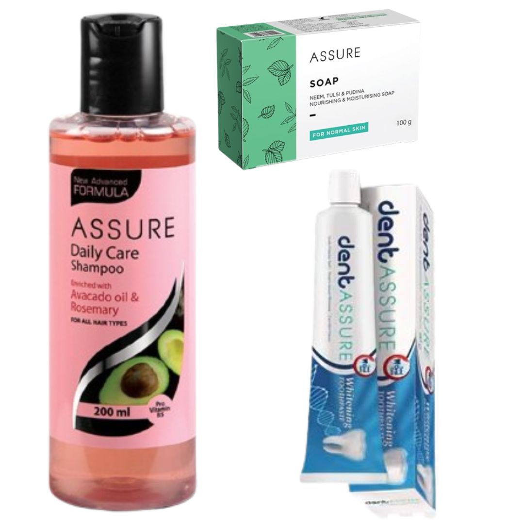 Shampoo, Soap & Toothpaste
