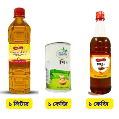 Granulated Ghee, Mustard Oil and Natural Chak Honey Comb-3
