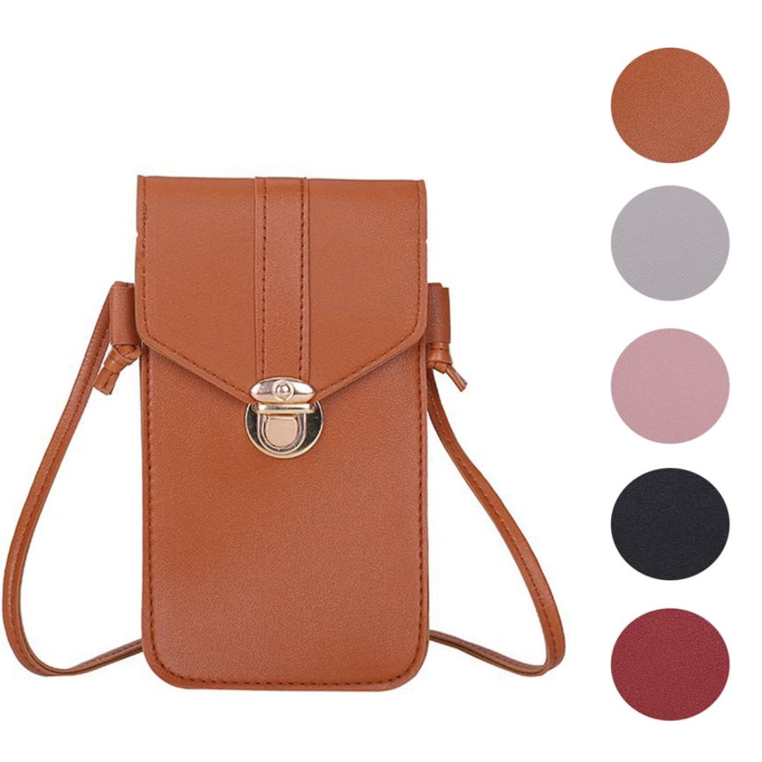 Women's Leather Phone Holder Bag